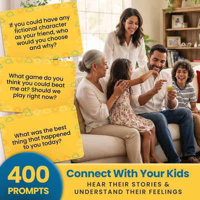 400 Conversation Starter Cards for Kids