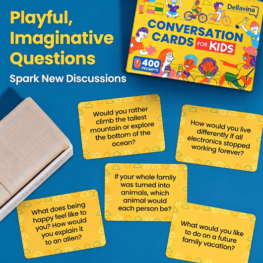 400 Conversation Starter Cards for Kids