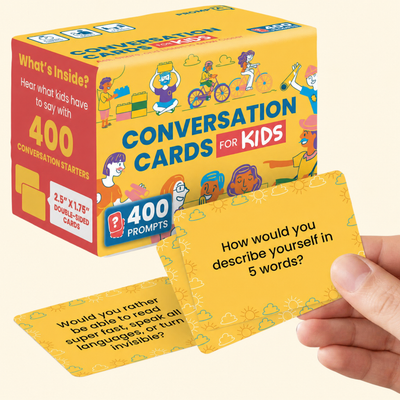 400 Conversation Starter Cards for Kids