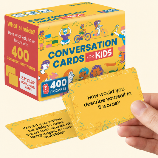 400 Conversation Starter Cards for Kids